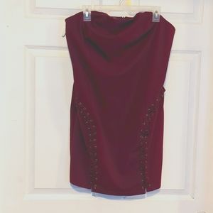 Strapless dress